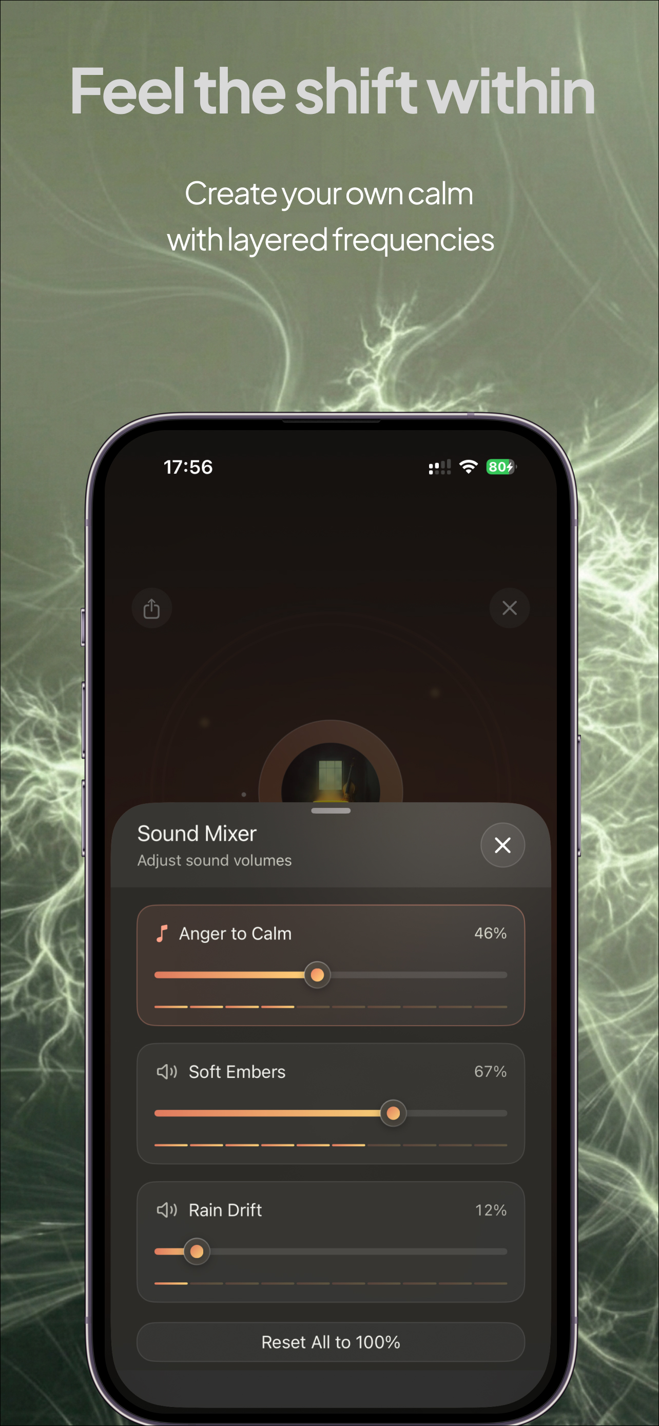 Sounda sound mixer for creating custom layered frequencies